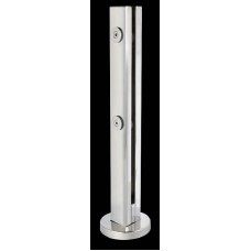 15389 - TORRE JS DE INOX 400MM 2 FURO CROMADA