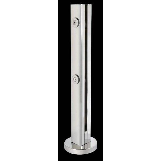 TORRE JS DE INOX 400MM 2 FURO CROMADA
